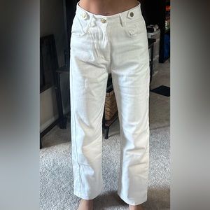 SHEIN cream jeans